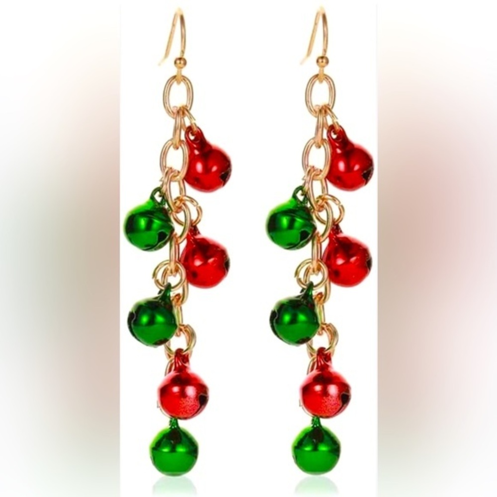 Jingle Bell Holiday Drop Earrings